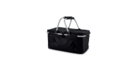 Black Two-Handle Shopping Basket