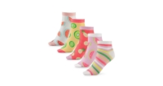 Ladies Fruit-Print Trainer Socks