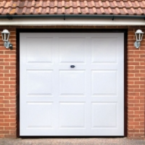 Wickes Georgian GRP Garage Door White 2134X2135mm