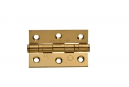 Wickes Grade 7 Fire Rated Ball Bearing Hinge Brass Effect 75