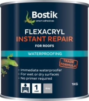 Bostik Flexacryl Instant Repair for Roofs Grey 1kg
