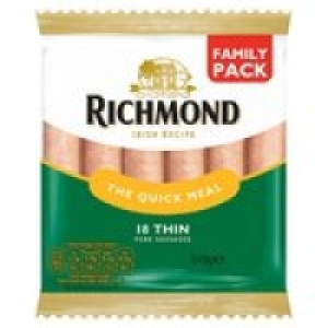 Richmond Thin Pork Sausages 18 Pack &pound;2.00