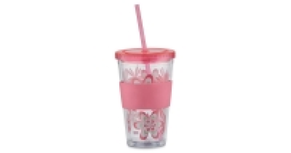 Pink Straw Cup