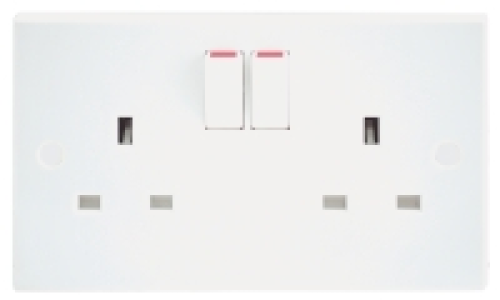 British General 13A 2 Gang Double Pole Switched Power Socket £3.49