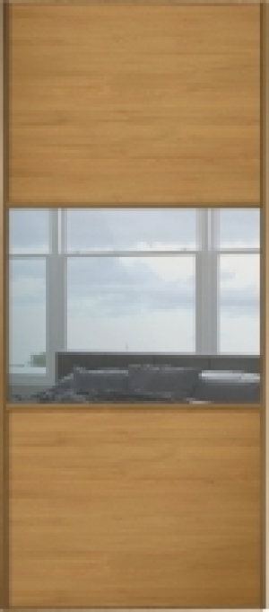 Wickes Sliding Wardrobe Door Wideline Oak Panel & Mirror 222 £119.20