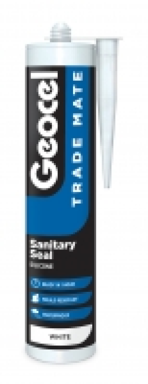 Trade Mate Sanitary Seal Silicone Sealant White Cartridge 31