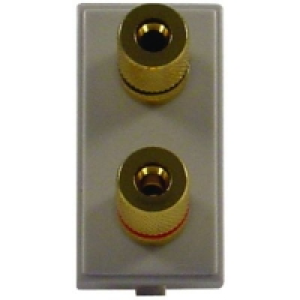 Wickes Gold Plated Twin Speaker Connector £4.99