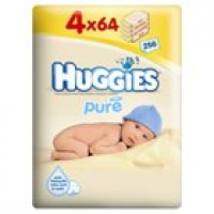 Huggies Pure Baby Wipes 4 Pack &pound;3.50