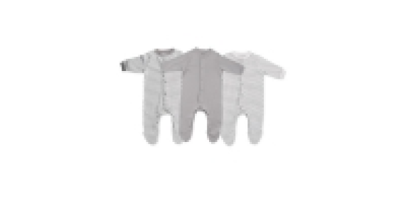 Unisex Sleepsuit 3-Pack