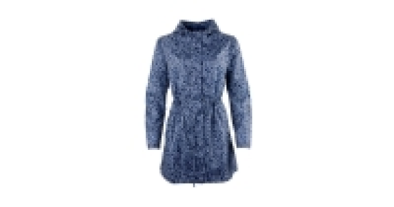 Ladies Navy Print Pac-a-Parka