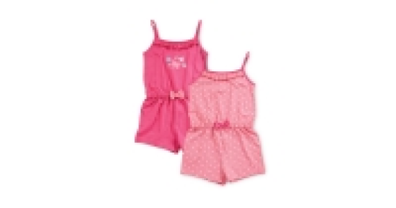 Girls Butterfly Playsuit 2 Pack