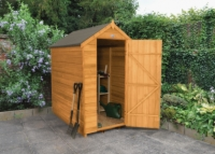 Wickes Overlap Dip Treated Apex Shed No Windows 4x6