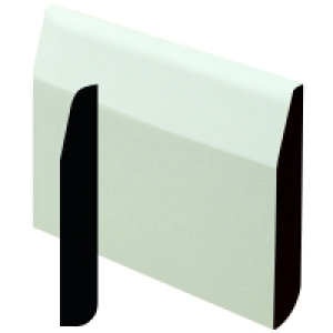 Wickes Dual Purpose Primed MDF Large Round/Chamfered Skirtin