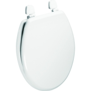 White Wood Non Soft Close Toilet Seat