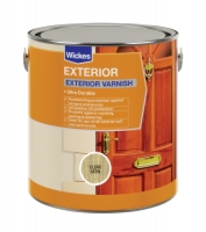 Wickes Exterior Varnish Clear Satin 750ml