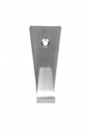 Wickes Medium Single Robe Hook Brushed Nickel Finish 2 Pack