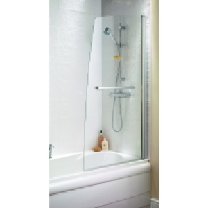 Wickes Half Sail Bath Screen Silver Effect Frame £155.00