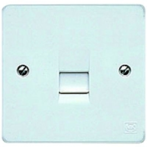 MK Slave Telephone Socket 1 Gang K0427PPK £4.59
