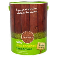 Wilko  Wilko Wax Enriched Timbercare Forest Brown 5ltr