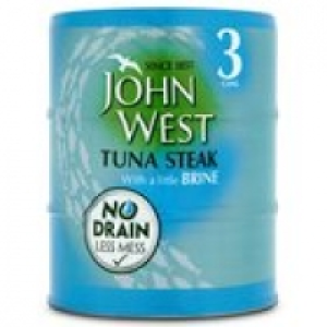 John West No Drain Tuna Steak with a Litt £3.50
