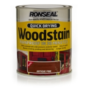Ronseal Quick Drying Satin Woodstain Antique Pine 750ml &pound;13.95