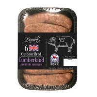 Iceland  6 Luxury Outdoor Bred Premium Cumberland Sausages 400g