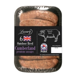 6 Luxury Outdoor Bred Premium Cumberland Sausages 400g