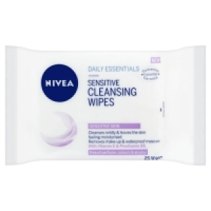 Nivea Essential Sensitive Wipes 25S £3.00