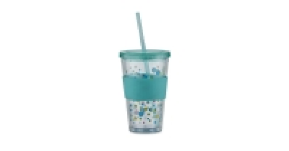Blue Straw Cup