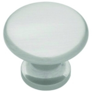 Wickes Lima Knob Classic Satin Nickel 38mm 2 Pack