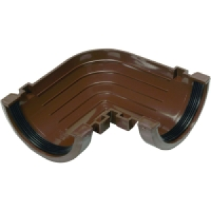 Wickes Brown Miniline Gutter 90 Deg Bend