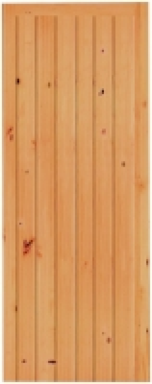 Wickes Keswick Internal Softwood Door Knotty Pine Ledged & B £64.99