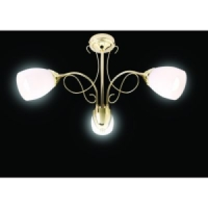 Wickes Enya Pendant Ceiling Light Brass