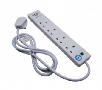Smj Pro Power 13 Amp Extension Lead with 2 x USB Ports &pound;11.99
