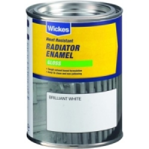 Wickes Radiator Enamel Paint Gloss White 500ml
