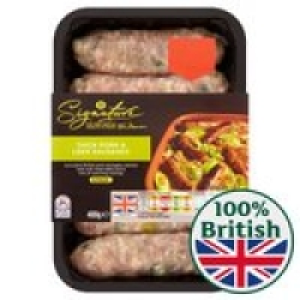 M Signature Thick Pork & Leek Sausages £2.00