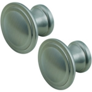 Wickes Washington Ring Knob Nickel 35mm 2 Pack