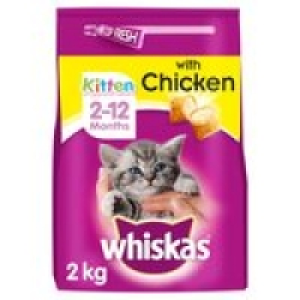 Whiskas Complete Dry Kitten Food Chicken &pound;3.50