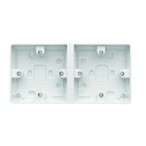MK Surface Mounted Box Dual 38mm K2025RPWHI £3.99