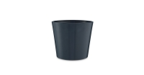 Dark Grey Cone-Shaped Ceramic Pot