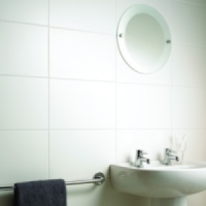 Wickes White Satin Ceramic Wall Tile 250x400mm