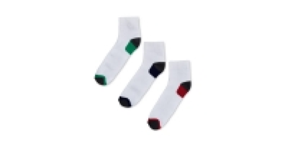 Mens 1/4 Length Sport Socks 3-Pack £2.99
