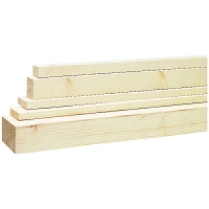 Wickes Whitewood PSE 44x94x2400mm Pack 3 £31.65