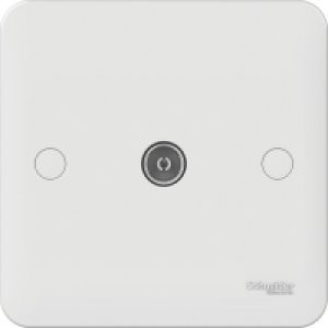 Lisse Single TV Outlet White