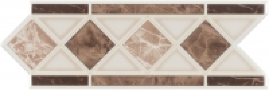 Wickes Caceres Beige Gloss Ceramic Border Tile 200 x 75mm