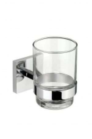 Croydex Chester Flexi Fix Tumbler & Holder Chrome