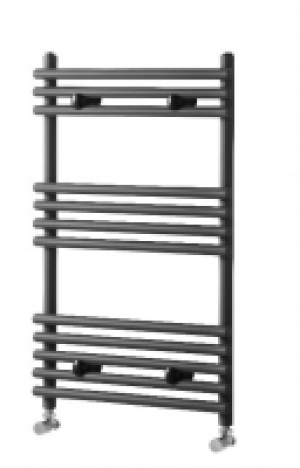 Liquid Round Vertical Anthracite 1200x500mm Radiator