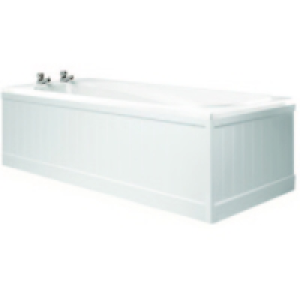 Bath Front Panel White Gloss Tongue & Grooved 1700mm £48.99