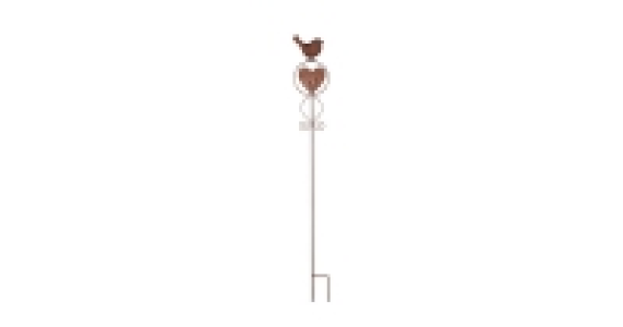 Heart & Bird Garden Stake