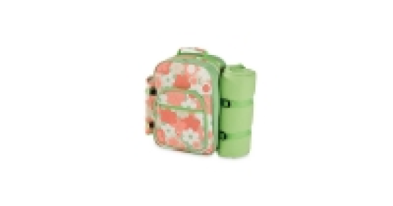 4-Person Floral Picnic Backpack